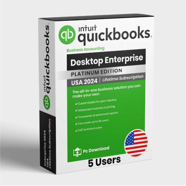 QuickBooks Enterprise 2024 – 5 Users | Lifetime Activation